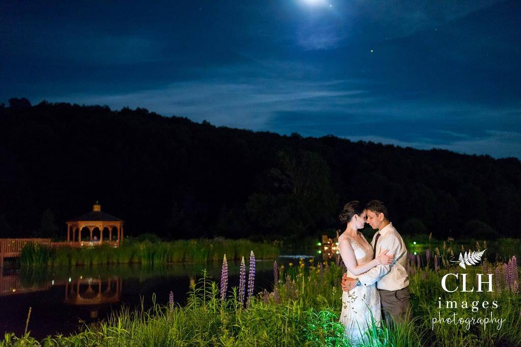 Catskills Wedding at Natural Gardens under Moonlight